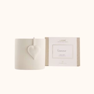 bougie l'amour avec coeur, pendentif spécial bougie artisanale royal Goedewaagen par l'aime candles