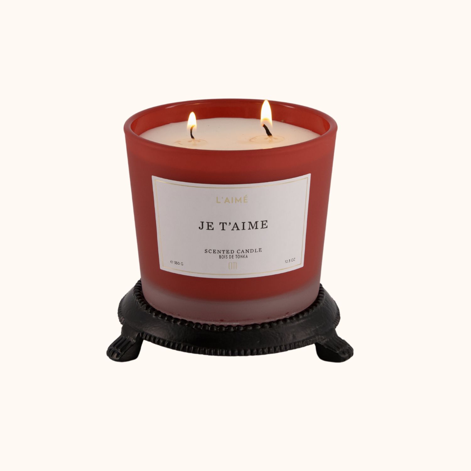 je t'aime atmosphere image candle l'aime candles with modern black aluminum table stand model modern