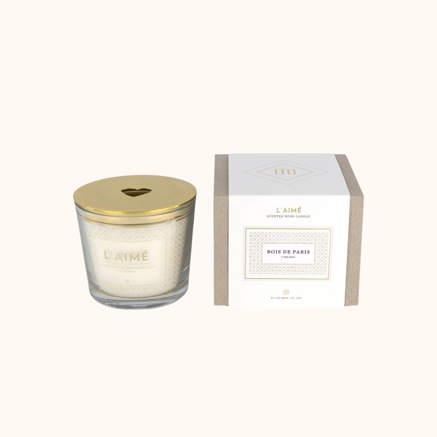 bougie bois de paris bougies l'aime avec couvercle coeur