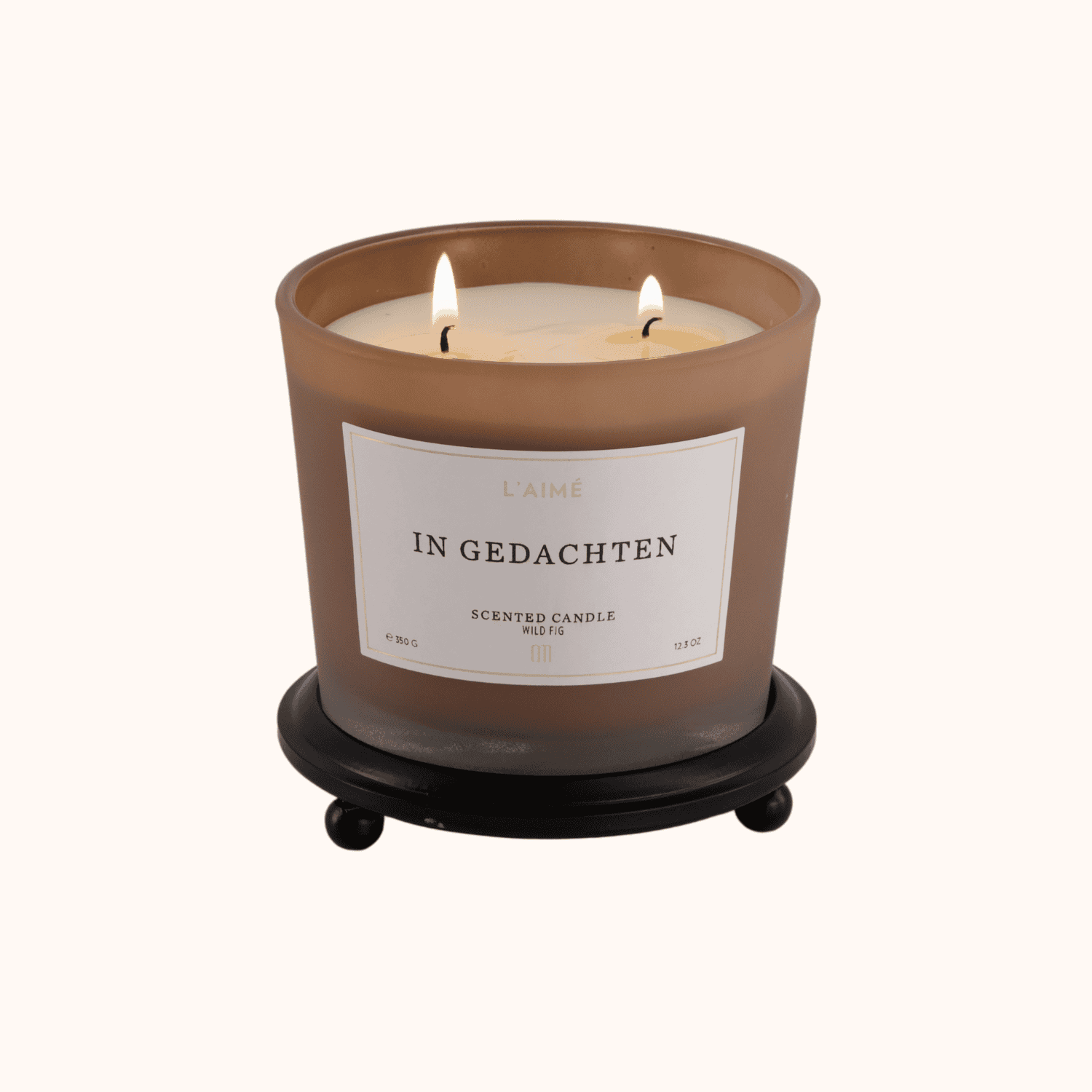 Laimecandles bougie parfumée condoléances en pensée image d'ambiance