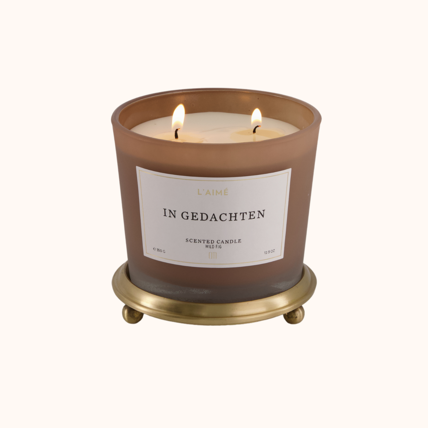Laimecandles bougie parfumée condoléances en pensée image d'ambiance