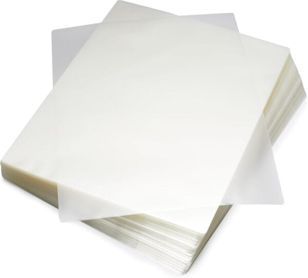 Clear Thermal Laminating Plastic Paper Laminator Sheets – 9 x 11.5-Inch, 200-Pack, 3mil