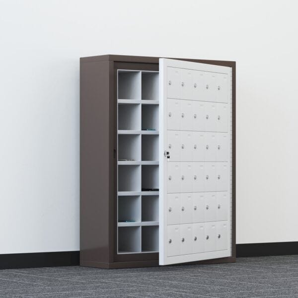 Lambock Wall Mounted Classroom Phone Locker – Secure Device Storage