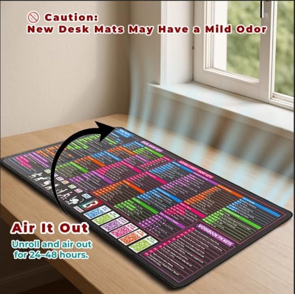 excel desk mat