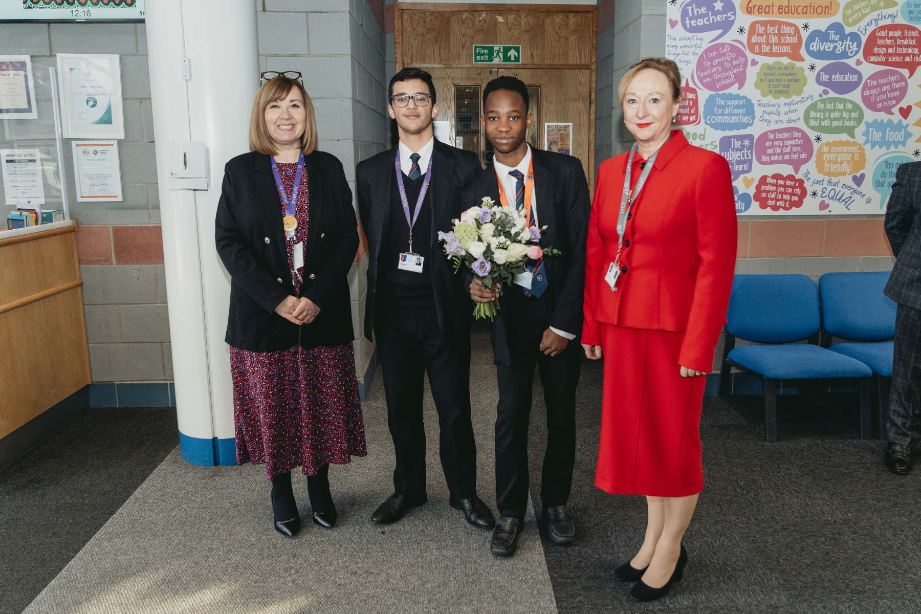 Landau Forte College Derby hosts Princess of Wales and Captain Chandi, polar explorer
