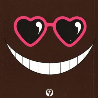 Occhiali cuore e sorriso stellare, copertina manga Assassination Classroom 9.