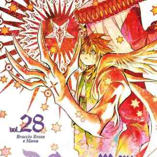 Illustrazione di D.Gray-Man, personaggi con ali e poteri sovrannaturali in stile manga.