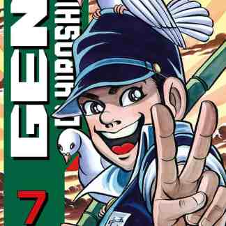 Fumetto manga di Keiji Nakazawa, personaggio con gabbia in mano e colomba, stile giapponese, copertina vibrante, avventura e nostalgia.