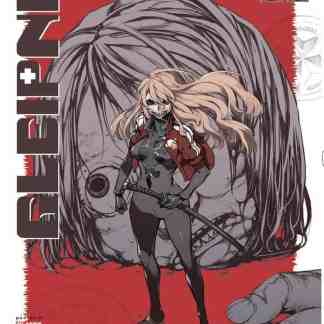 Illustrazione di un personaggio femminile inquietante con volto scheletrico e samurai.