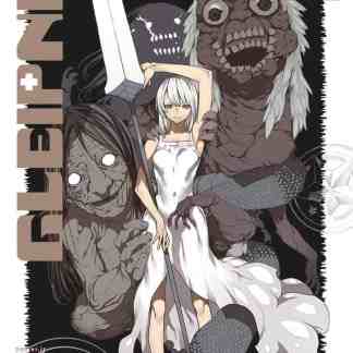 Alt: Copertina del manga Gleipnir 12 con personaggi anime e mostri fantasy, scena su sfondo nero.