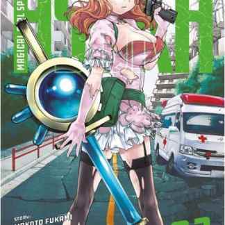 Ricca di azione e fantasia, questa immagine mostra Asuka con arma magica in stile anime.