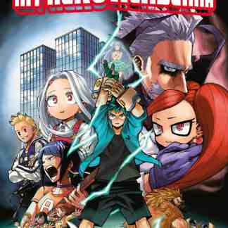 Alt: Copertina di My Hero Academia volume 20, personaggi principali e scena d'azione vibrante.