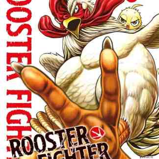 Alt text: Copertina di Rooster Fighter 5, manga con un gallo guerriero e personaggi dinamici.