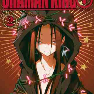 Alt text: Cover di Shaman King Zero 2, manga di Hiroyuki Takei con protagonista con corona di luci rosa.