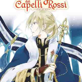 Ricca immagine dell'eroina Shirayuki con lunghi capelli rossi e costume regale in un manga fantasy.