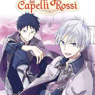 Fumetto manga Shirayuki dai Capelli Rossi, personaggi principali in scena. Cover del volume 13 di un popolare manga fantasy giapponese.