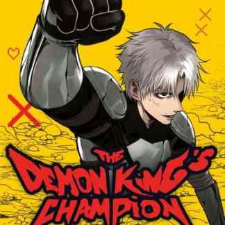 2. Copertina di manga con il protagonista con armatura e sfondo giallo brillante.