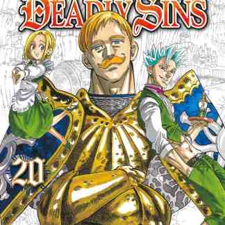 Illustration of characters representing seven deadly sins in manga style.