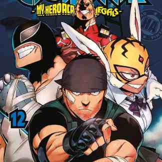 Copertina di Vigilante My Hero Academia fumetto manga illegale numero 12, supereroi e vigilanti in azione.