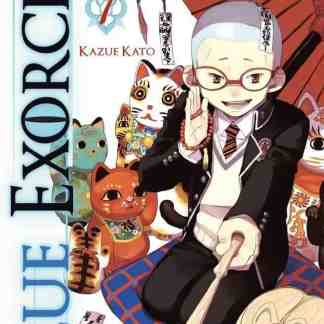 Illustrazione manga con personaggi e simboli giapponesi in stile anime.