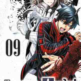 Personaggi manga Togen Anki con armi e sfondo artistico intenso.