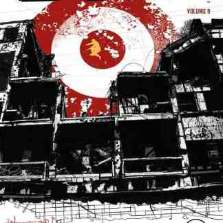 Immagine fumetto urbano con decorazioni grafiche e elementi di street art, ispirato a DMZ 9 – Disperso di DC Comics.