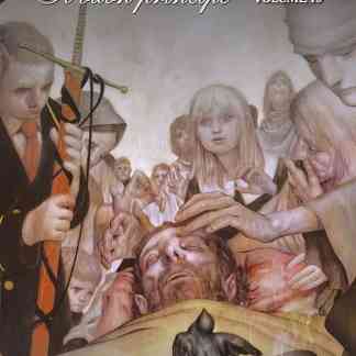 Un'immagine di copertina del volume 10 di "Fables – Il Buon Principe" con illustrazioni dettagliate e personaggi coinvolti nella narrazione.