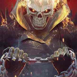 Skull Fire Ghost Rider comic cover.