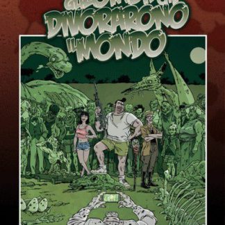 Zombi, dinosauri e apocalisse in copertina di fumetto horror di Jerry Frissen e Jorge Miguel.