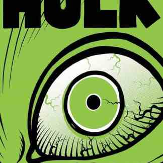 Occhio gigante di Hulk, copertina fumetto Marvel. Edizione speciale Marvel Giants, nuovo volume di Jim Rugg.