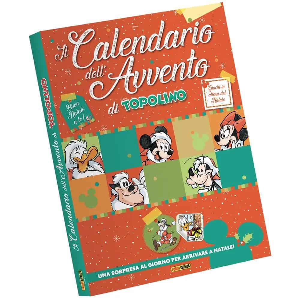 2. Immagine del calendario dell'Avvento di Topolino con personaggi Disney classici, ideale per Natale.