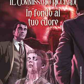 Ritratto realistico del detective in un'ambientazione drammatica.