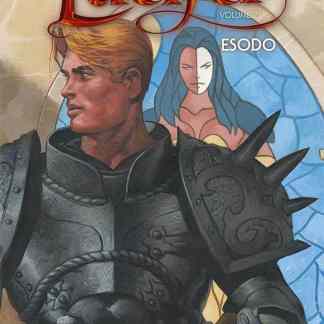 Immagine di supereroi con protagonista Lucifer e personaggio femminile sullo sfondo.