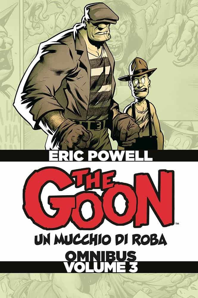 Copertina del volume 3 di The Goon, personaggi e dettagli della storia.