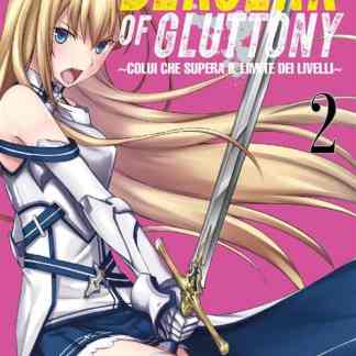 Daisuke Takino, manga Berserk of Gluttony, cover art with anime-style heroine holding a sword.