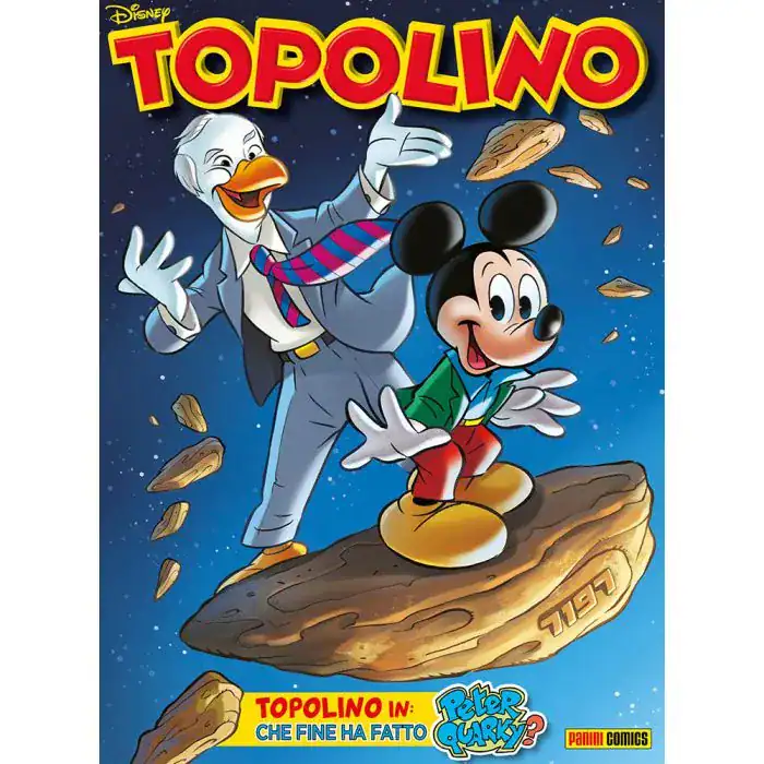 Topolino avventura con Topolino e zio Paperino.