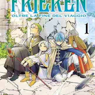 Immagine copertina manga eroi fantasy, mazzuoli, spade, ambientazione fantasy.