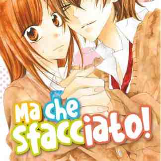 Fumetto manga romantico, scena tra due personaggi, azione di gelosia e tensione.