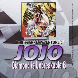 Copertina di Jojo Diamond is Unbreakable 6, fumetto manga di Hirohiko Araki.