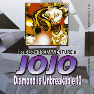 Copertina manga Jojo Diamond is Unbreakable 10, personaggi principali e stile artistico anime.