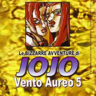Copertina fumetti Jojo Vento Aureo 5 di Hirohiko Araki, arte originale e stile distintivo.