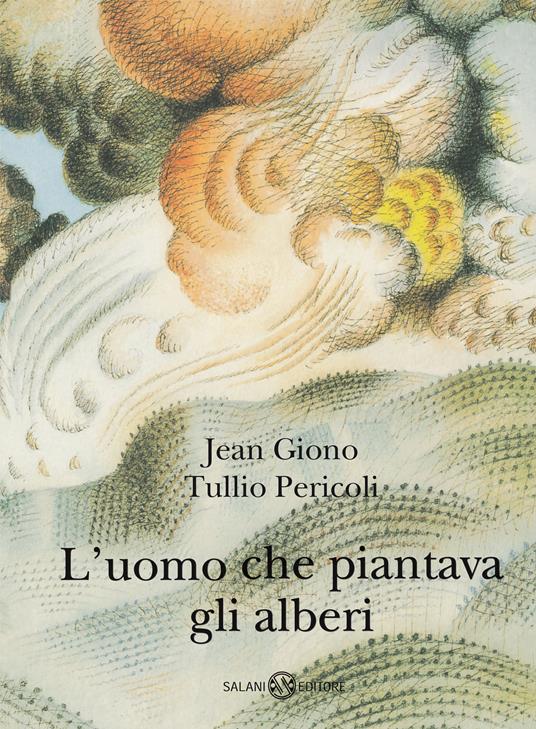 Albero e natura, libro illustrato "L'uomo che piantava gli alberi" con QR code.