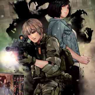 ALT: Cover artwork delle graphic novel Senpai Plus pack 1-4, personaggi principali con sfondo dark.