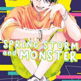 Alt: Copertina manga Spring Storm e Monster di Miyuki Mitsubachi, stile colorato e moderno.