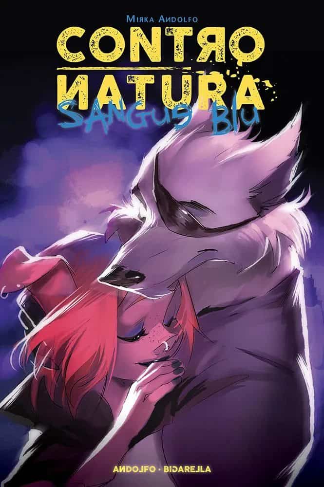 Copertina fumetto sulla natura e amore tra personaggi fantastici.