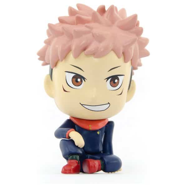 Bambola bobble head di Yuji Itadori da Jujutsu Kaisen, statuina decorativa per collezionisti anime manga.