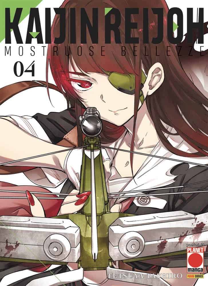 Altezza visuale del personaggio femminile con arma da fuoco, stile manga.