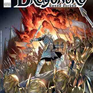 Guarda questa copertina di Dragonero - Mondo Oscuro 13, ricca di dettagli fantasy e avventura.