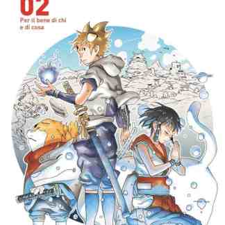 Illustrazione manga Samurai 8 con personaggi samurai e ambientazione giapponese.