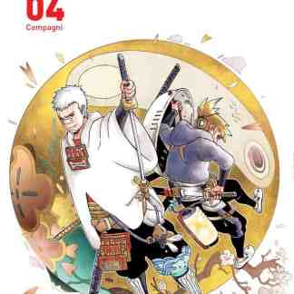 Alt: Copertina di Samurai 8, manga leggendario di Hachimar con personaggi in stile anime.